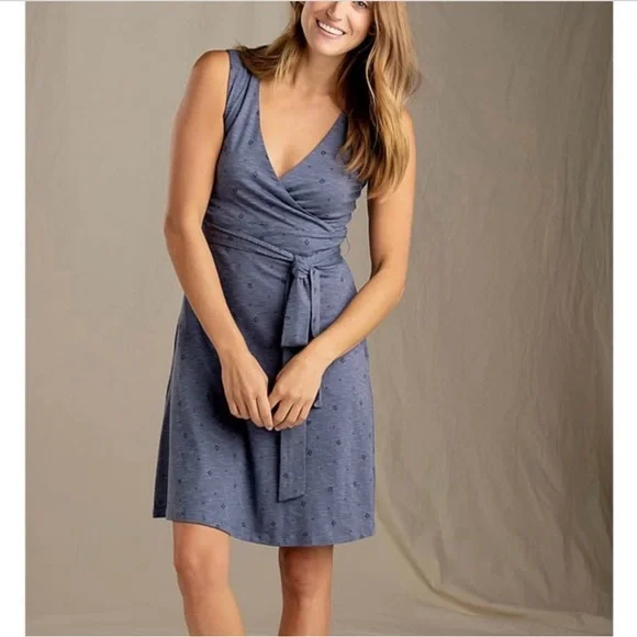 Toad&CO Cue Wrap Cafe Dress in Patterned Fern - Picture 10 of 10